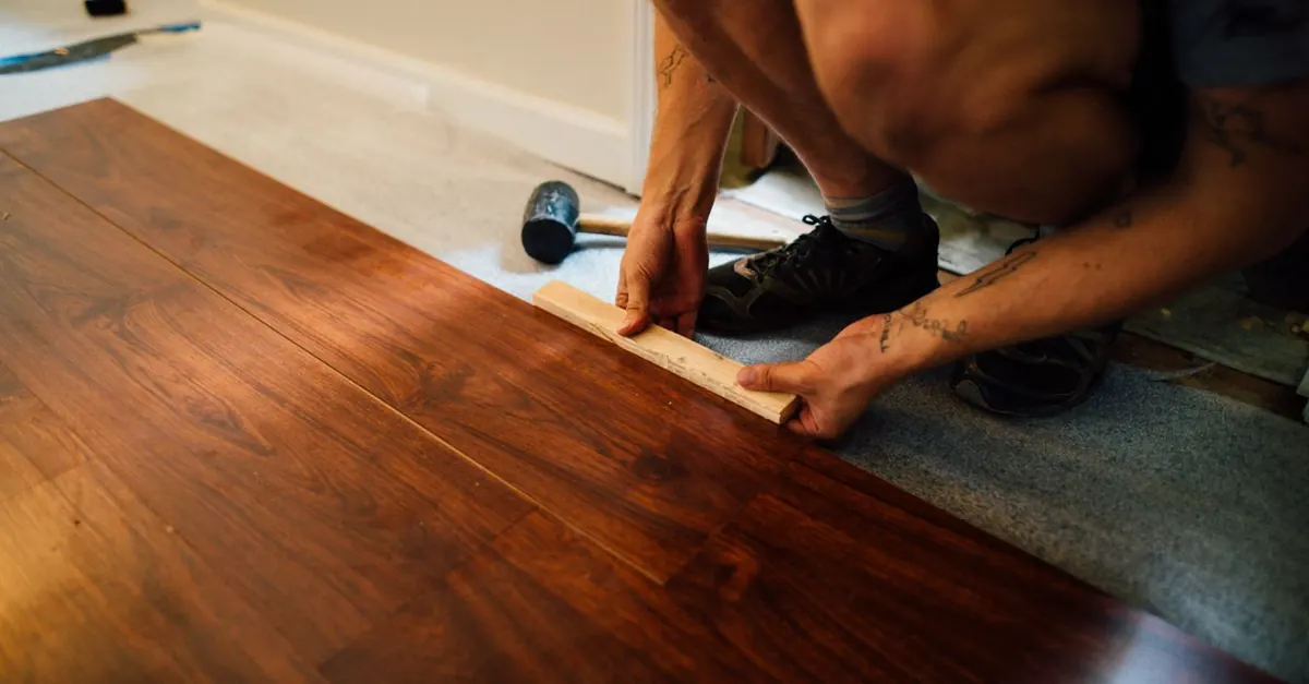 New hardwood floor installation